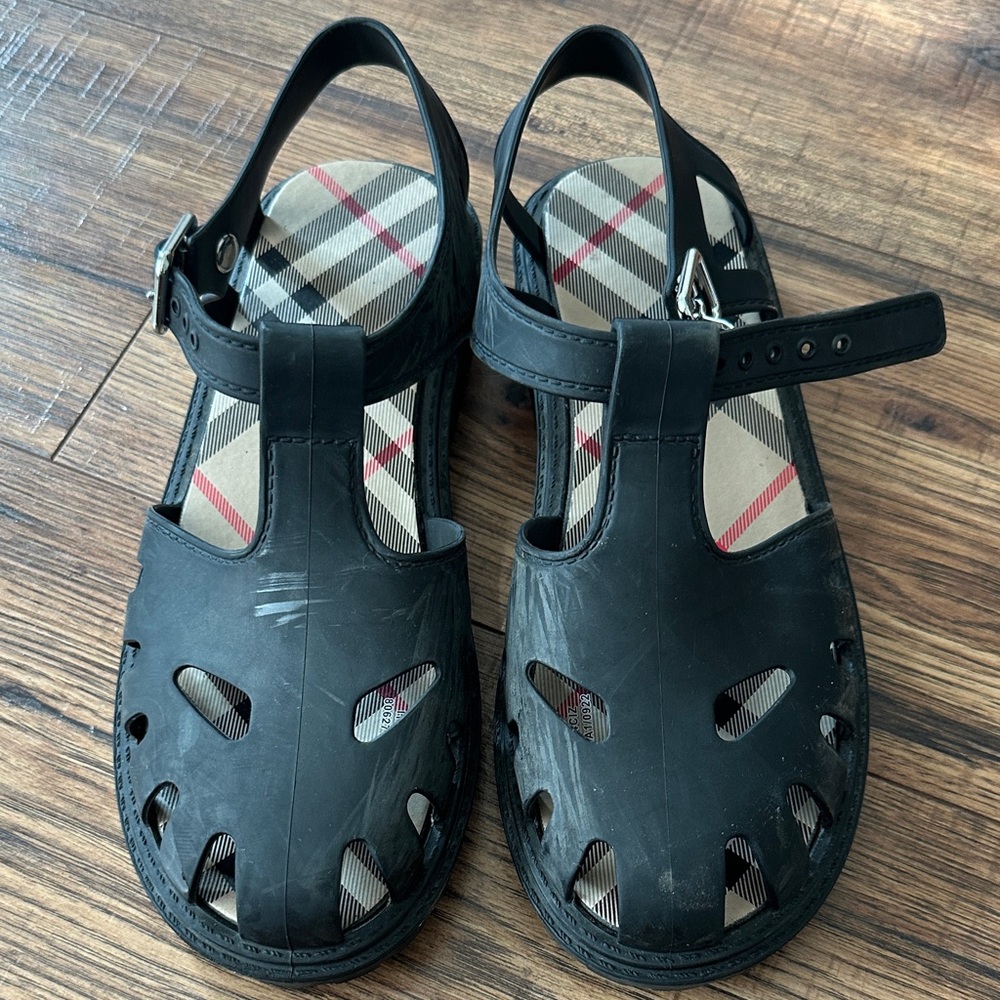 Burberry Black Kids Sandals
